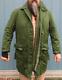 Vtg Swedish Military C54 Army Field Jacket & Liner Drab Olive Green Xl Nmint