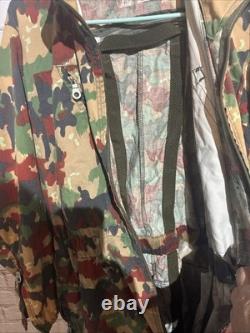 Vtg Swiss Army Alpenflage Taz 83 Coveralls Sz 50-82 Camouflage Tanker 80's