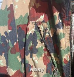 Vtg Swiss Army Alpenflage Taz 83 Coveralls Sz 50-82 Camouflage Tanker 80's