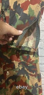 Vtg Swiss Army Alpenflage Taz 83 Coveralls Sz 50-82 Camouflage Tanker 80's