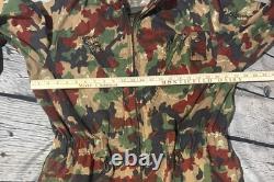 Vtg Swiss Army Alpenflage Taz 83 Coveralls Sz 50-82 Camouflage Tanker 80's