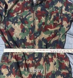 Vtg Swiss Army Alpenflage Taz 83 Coveralls Sz 50-82 Camouflage Tanker 80's