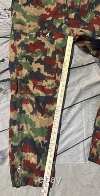 Vtg Swiss Army Alpenflage Taz 83 Coveralls Sz 50-82 Camouflage Tanker 80's