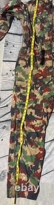 Vtg Swiss Army Alpenflage Taz 83 Coveralls Sz 50-82 Camouflage Tanker 80's
