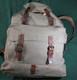 Vtg Swiss Army Military Backpack Rucksack Salt Pepper Canvas Leather Z&uuml;rich