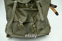 Vtg Swiss Military Backpack Rubberized Army Waterproof Rucksack Mtn Survival Bag