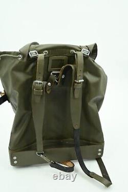 Vtg Swiss Military Backpack Rubberized Army Waterproof Rucksack Mtn Survival Bag