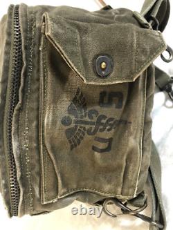 Vtg US ARMY medic M5 Backpack GI Military First Aid Kit Bag 18 x 12 x 8