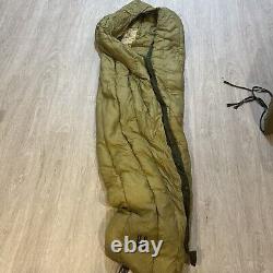 Vtg US M1949 Army Military Sleeping Bag Down Feather Filled Extreme Cold