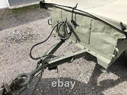 Vtg Us Army M416 Military Jeep Trailer Restored & Complete Willys MB M38 M38a1