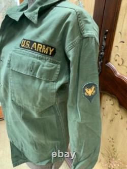 Vtg Us Army Military Mens Lot 1950's Uniforms Clothing Pins Patches