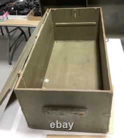 Vtg WW2 US Army Military Wooden Foot Locker Chest & Tray Reinholdt & Lewis 1943