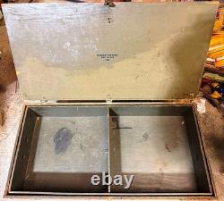 Vtg WW2 US Army Military Wooden Foot Locker Chest & Tray Reinholdt & Lewis 1943