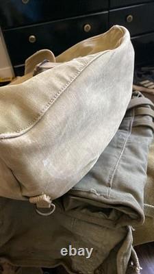 Vtg WWII US Army M-1936 Canvas Musette Field Bag M36 WW2 Exc