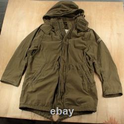 Vtg y2k ABERCROMBIE & FITCH hooded army military surplus parka coat XL tag