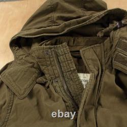 Vtg y2k ABERCROMBIE & FITCH hooded army military surplus parka coat XL tag