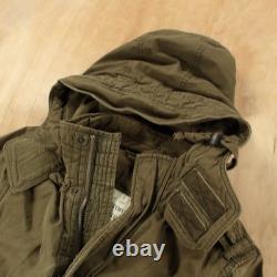 Vtg y2k ABERCROMBIE & FITCH hooded army military surplus parka coat XL tag Vtg y2k ABERCROMBIE & FITCH hooded army military surplus parka coat XL tag