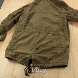 Vtg y2k ABERCROMBIE & FITCH hooded army military surplus parka coat XL tag