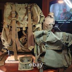 Vtge 80s US LC-1 Alice Military Field Pack Combat Backpack Army Ruck Sack OD