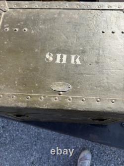 WW II ARMY OFFICER'S MESS KIT RARE Military w Enamelwear Plates Coffee Pot 1944