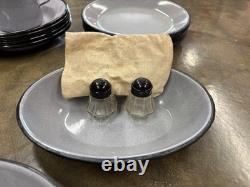 WW II ARMY OFFICER'S MESS KIT RARE Military w Enamelwear Plates Coffee Pot etc