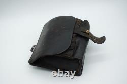 WW1 Swiss Army Military Leather Bag Ammo Pouch Vetterli S. A. Rare 1892 cavalry