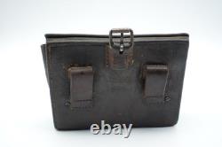 WW1 Swiss Army Military Leather Bag Ammo Pouch Vetterli S. A. Rare 1892 cavalry