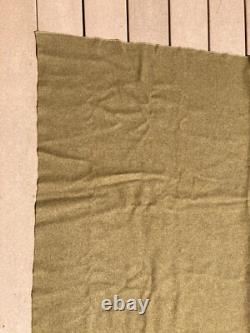 WW1 US Army Military AEF Green Wool Blanket Quartermaster Depot Field Gear