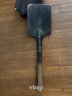 WW2 1939 Shovel Swiss Army Military Antique Leather Case Sheath 1939 P Waeber