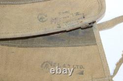 WW2 Era British Field Gear Army Military Canvas Backpack Belt Ammo Pouch Set A