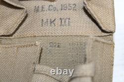 WW2 Era British Field Gear Army Military Canvas Backpack Belt Ammo Pouch Set A