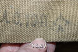 WW2 Era British Field Gear Army Military Canvas Backpack Belt Ammo Pouch Set B