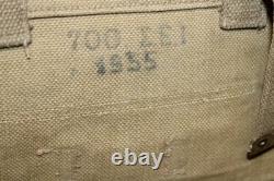 WW2 Era British Field Gear Army Military Canvas Backpack Belt Ammo Pouch Set B