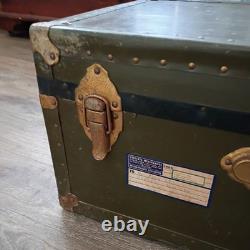 WW2 Military Foot Locker Trunk, Army Sgt