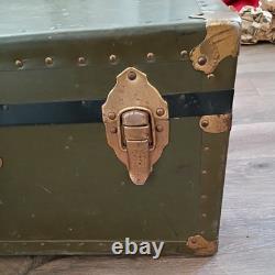 WW2 Military Foot Locker Trunk, Army Sgt