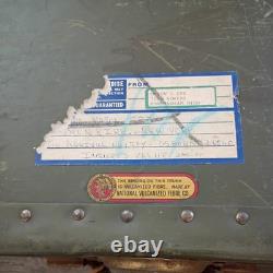 WW2 Military Foot Locker Trunk, Army Sgt