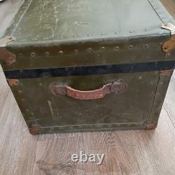 WW2 Military Foot Locker Trunk, Army Sgt