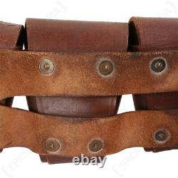 WW2 Original Lee Enfield 5 Pocket Bandolier South African Leather Military Gear