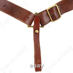 WW2 Original Lee Enfield 5 Pocket Bandolier South African Leather Military Gear