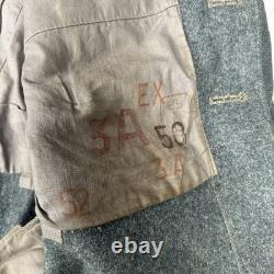 WW2 Swiss Army Jacket Wool Military Pea Coat, size L -XL Rare 1941 Vintage