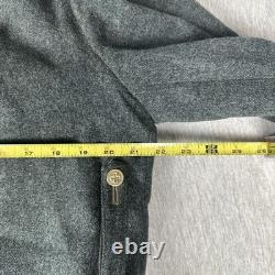 WW2 Swiss Army Jacket Wool Military Pea Coat, size L -XL Rare 1941 Vintage