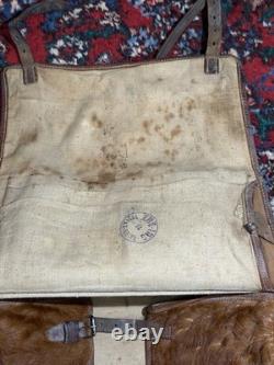 WW2 Swiss Army Military Pony Fur Backpack Tornister Rucksack