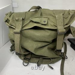 WW2 US Vintage Army Military Bag m1945 combat field pack rucksack bag