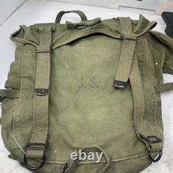 WW2 US Vintage Army Military Bag m1945 combat field pack rucksack bag
