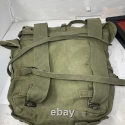 WW2 US Vintage Army Military Bag m1945 combat field pack rucksack bag