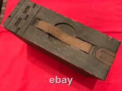 WWI Military Wooden Ammo Box Canvas Handle
