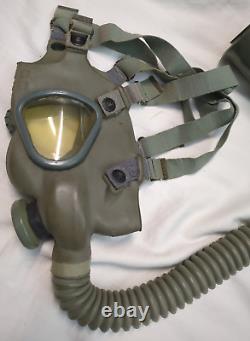 WWII 1942 US Military Army Lightweight Service Gas Mask, Sz Small with Filter, Bag