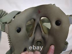 WWII 1942 US Military Army Lightweight Service Gas Mask, Sz Small with Filter, Bag