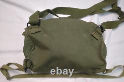 WWII 1942 US Military Army Lightweight Service Gas Mask, Sz Small with Filter, Bag