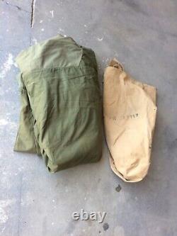 WWII 1945 dated British Army Military Canvas 2 Man Tent